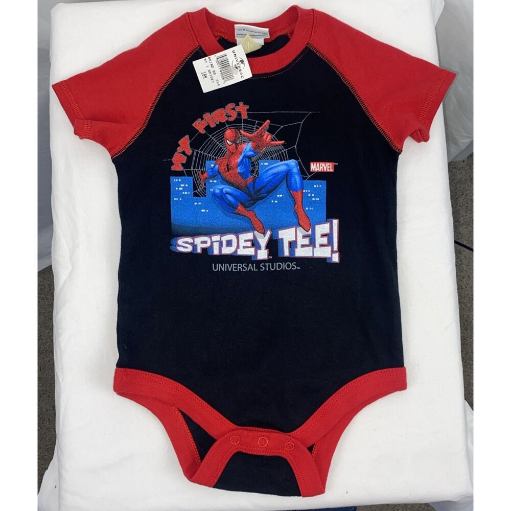 Baby Bodysuit Sleeper 18 months Universal Studios Spider Man Graphic One Piece